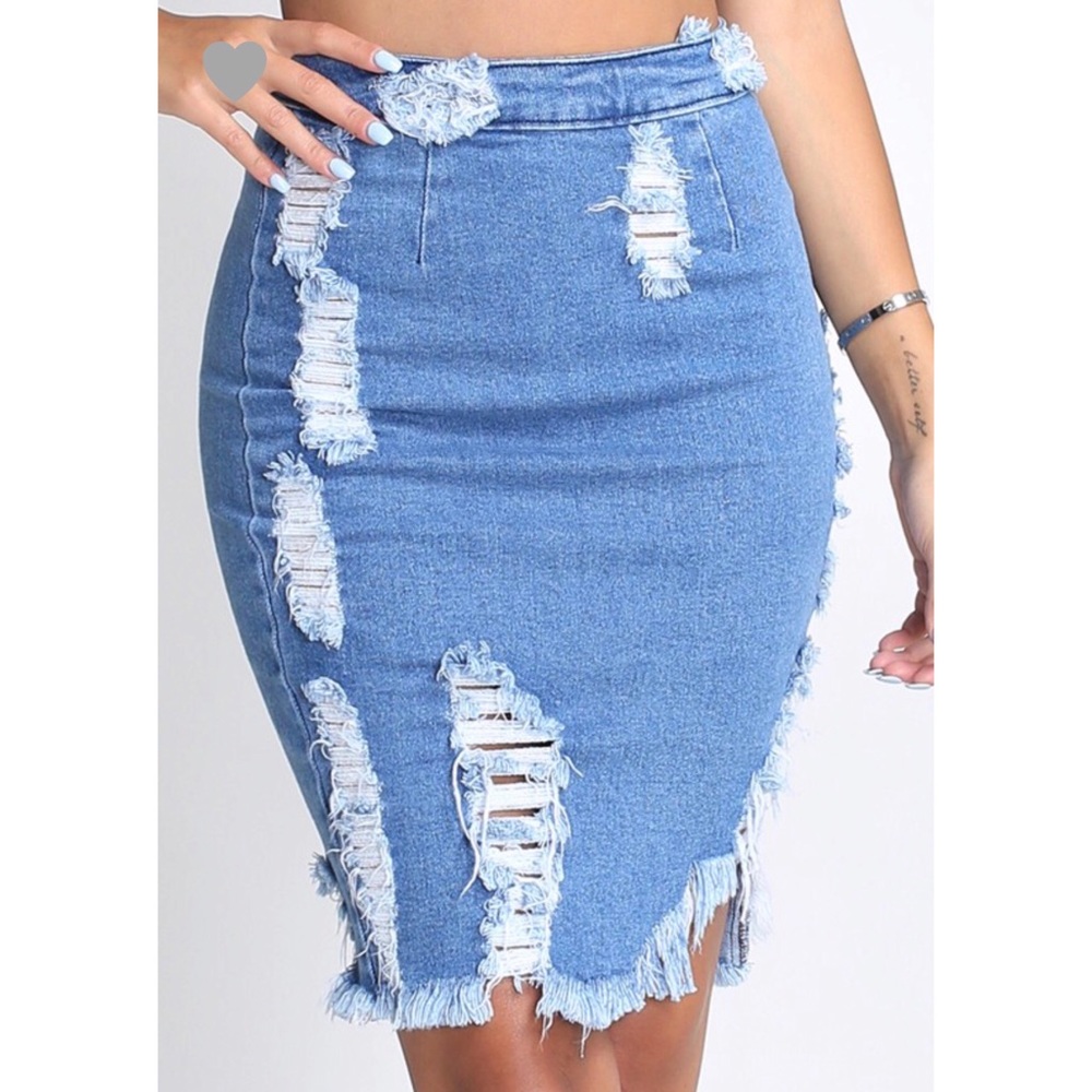 Jean Skirt Set
